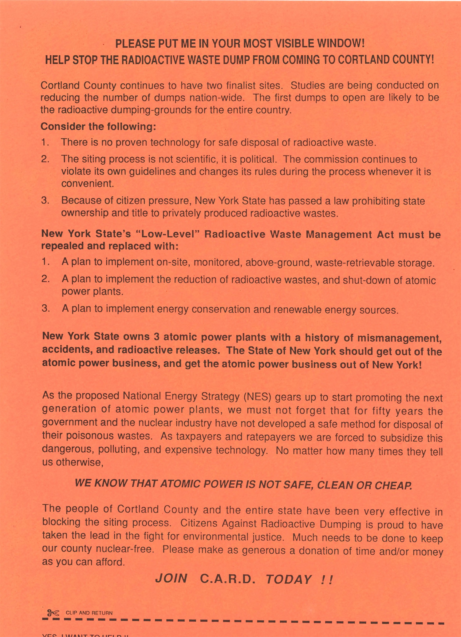 C.A.R.D Application Poster