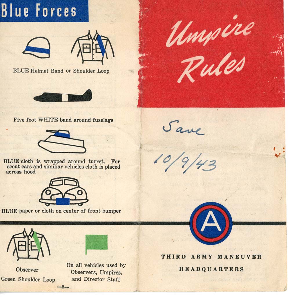 Brochure for Umpire Rules 1
