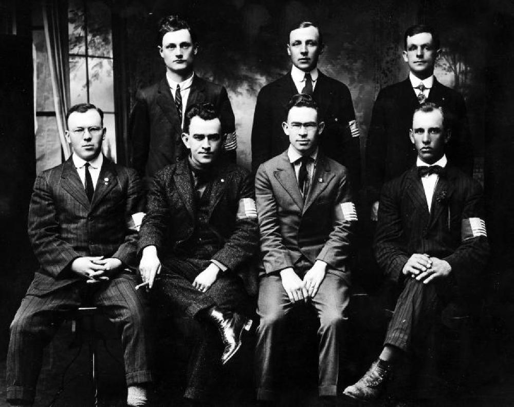 Westfield Draft, Young Draftees, World War I, Westfield, NY, c. 1917