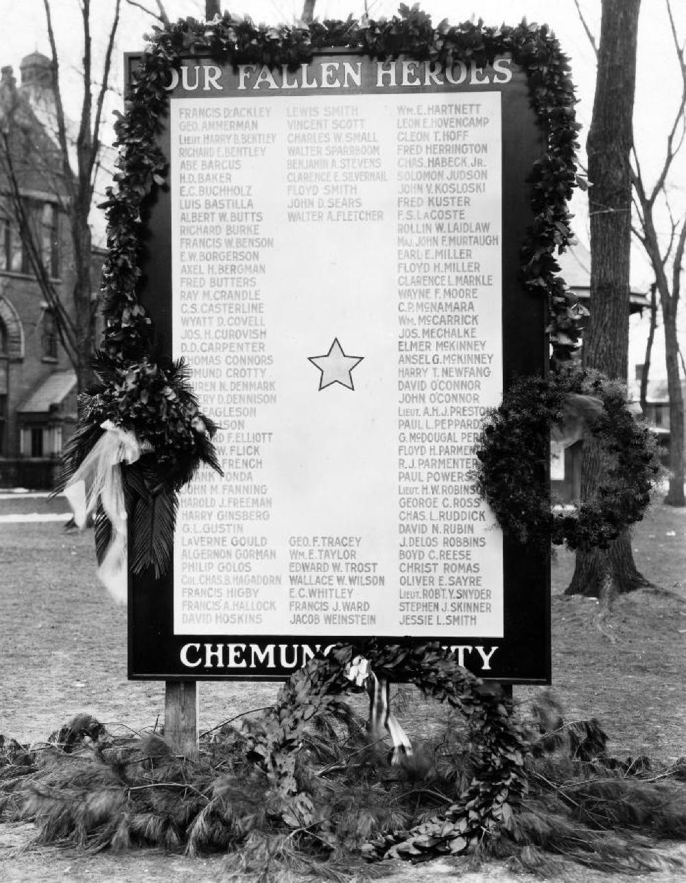 Chemung County World War I Memorial, c. 1919